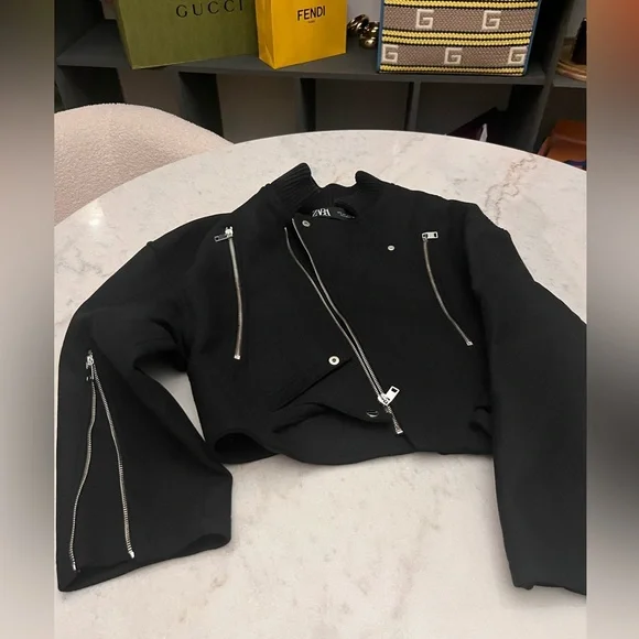 Zara Women's Black wool Jacket - Picture 4 of 10